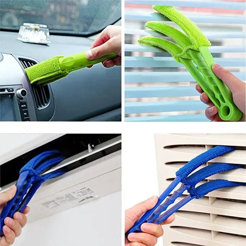 Washable Air conditioner and Window leaves Blinds cleaner Brush