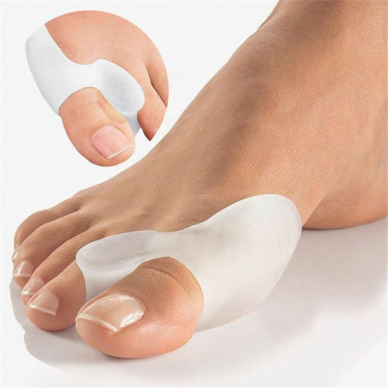 2PCS Soft Silicone Finger Straightener Foot Corrector