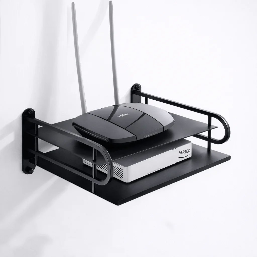 Wall mounted router stand