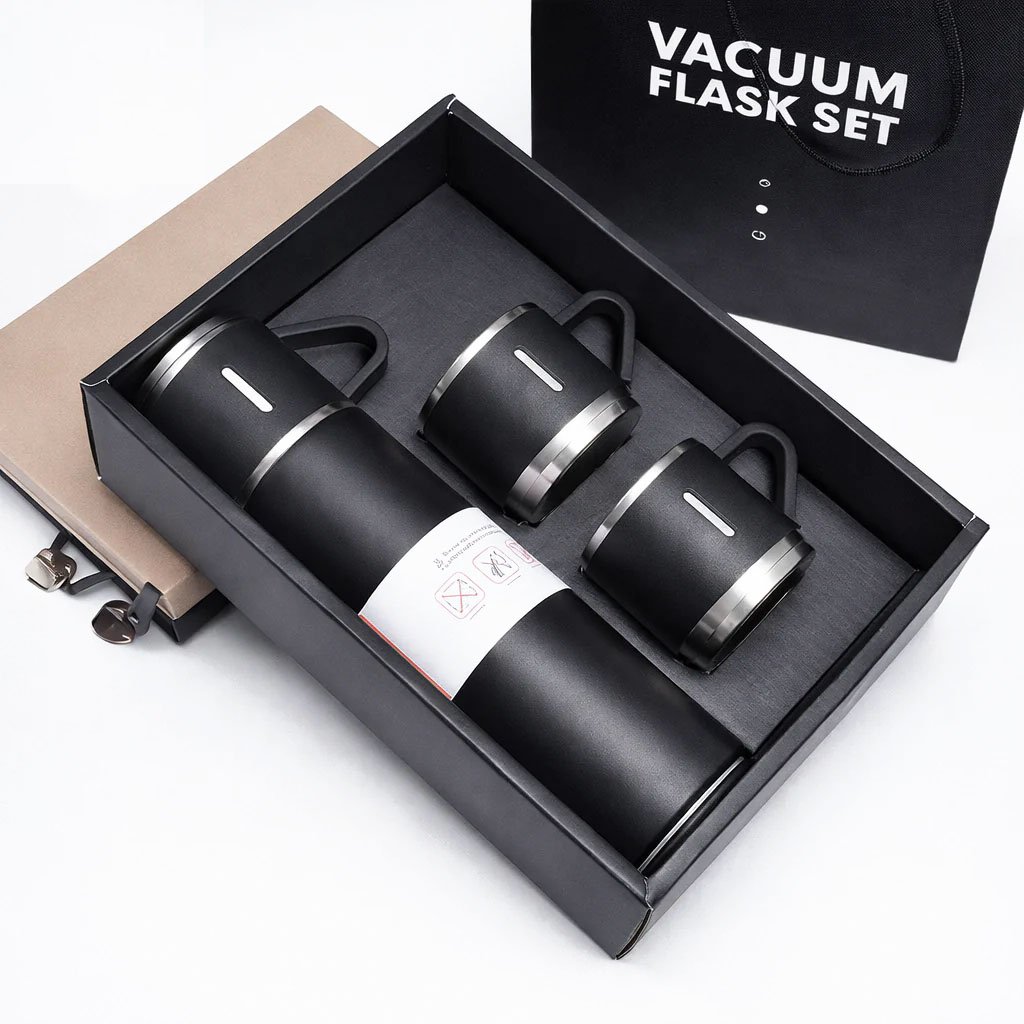 Stainless Steel Vacuum Flask Set